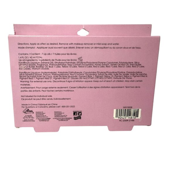 EXPRESSIONS 7pc Lip Oil Collection w Essential Oils Hydrating Roll On Lip Oils - Picture 3 of 6